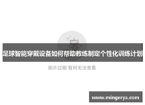 足球智能穿戴设备如何帮助教练制定个性化训练计划